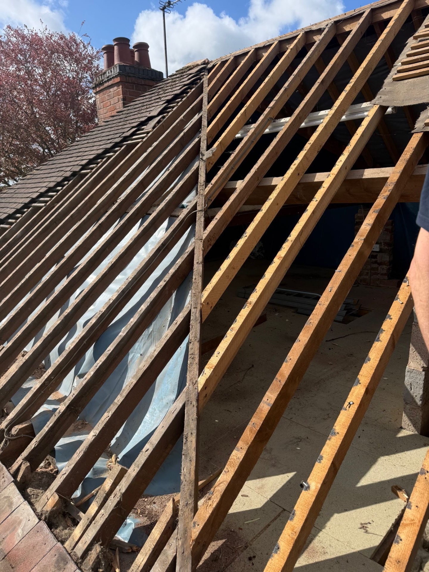 Roofing work from the Myton Road job