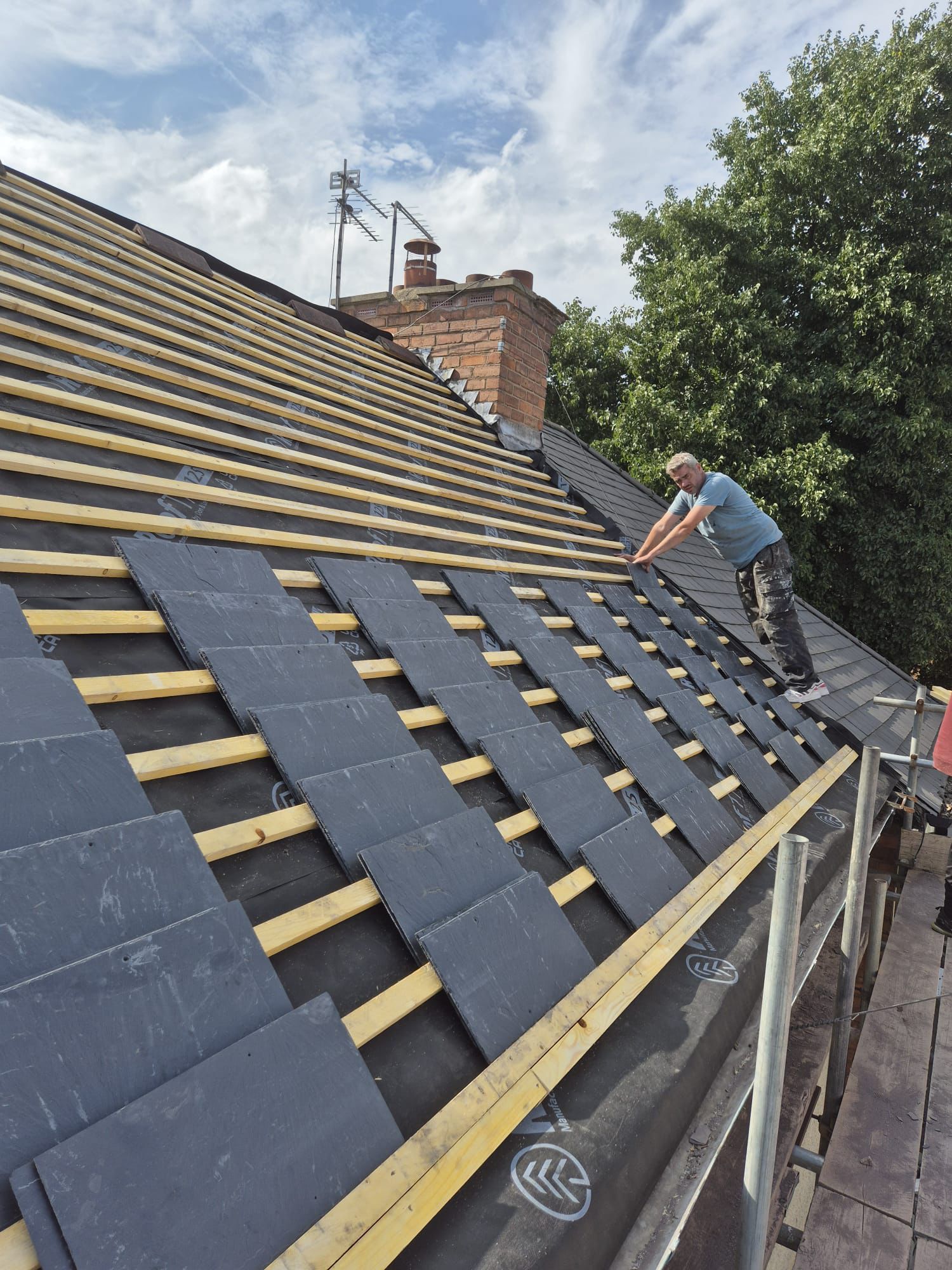 Slate Roof Installation